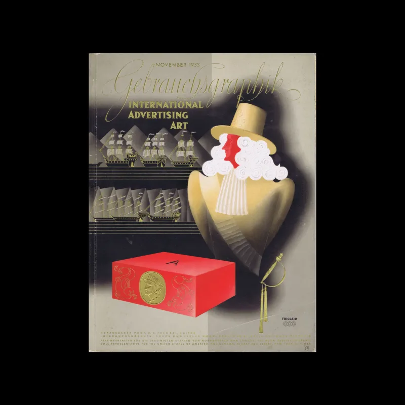 Gebrauchsgraphik, 11, 1933. Cover Design by Atelier Triclair