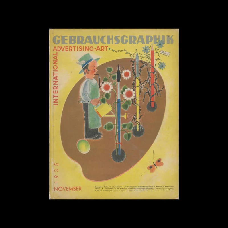 Gebrauchsgraphik, 11, 1935. Cover design by Albert Heim