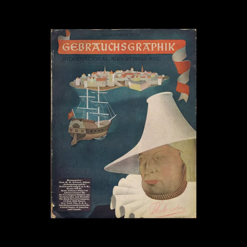 Gebrauchsgraphik, 11, 1936. Cover design by Georg Wurzer