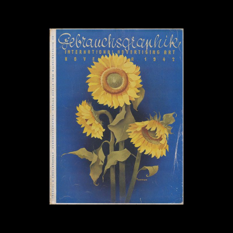 Gebrauchsgraphik, 11, 1942 Cover design by Ottomar Anton