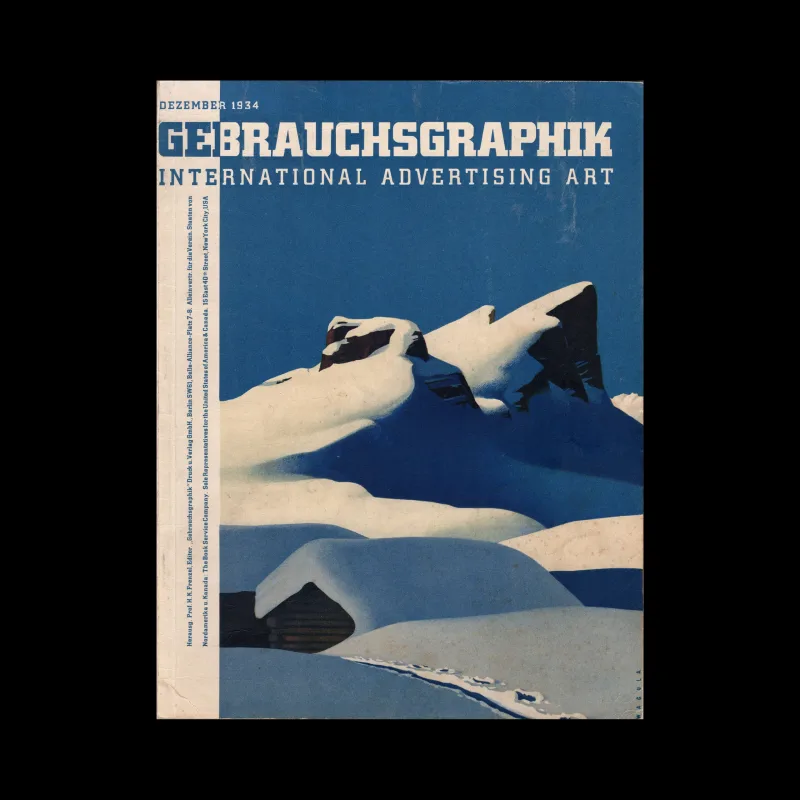 Gebrauchsgraphik, 12, 1934. Cover design by Hanns Wagula