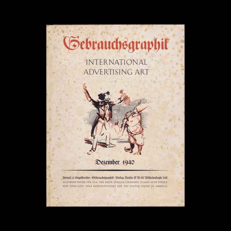 Gebrauchsgraphik, 12, 1940. Cover design by Heinrich Jost