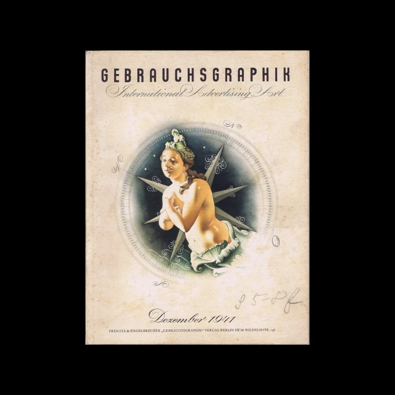 Gebrauchsgraphik, 12, 1941. Cover design by Hermann Ahrens