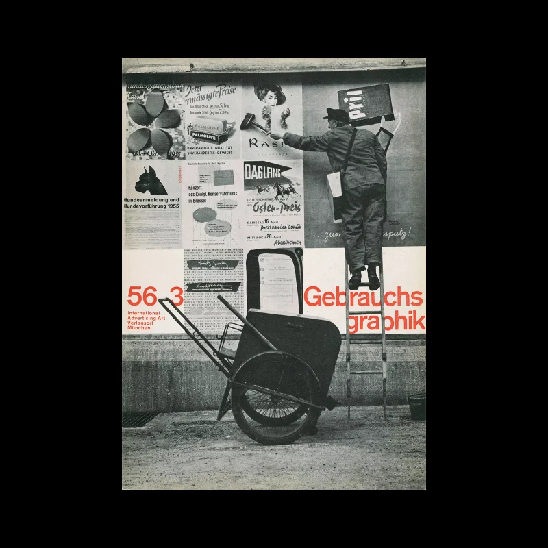 Gebrauchsgraphik, 3, 1956. Cover by Michael Engelmann
