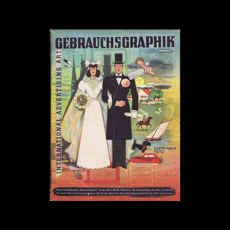 Gebrauchsgraphik, 09, 1939. Cover design by Albert Heim
