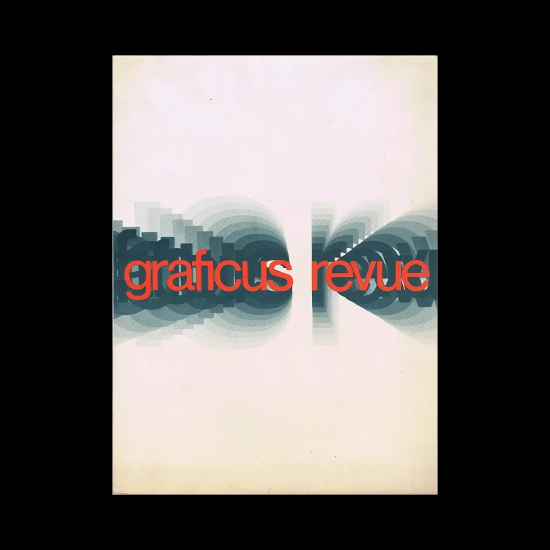 Graficus Revue, 04, November 1971. Designed by Paul Mijksenaar