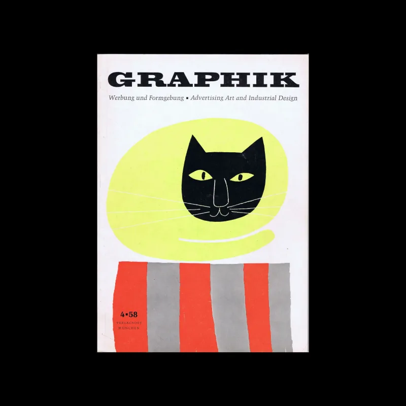 Graphik – Werbung + Formgebung, 04, 1958. Cover design by Paul Rand