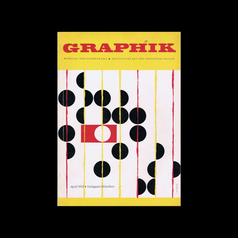 Graphik – Werbung + Formgebung, 04, 1959. Cover design by J. A. Grose