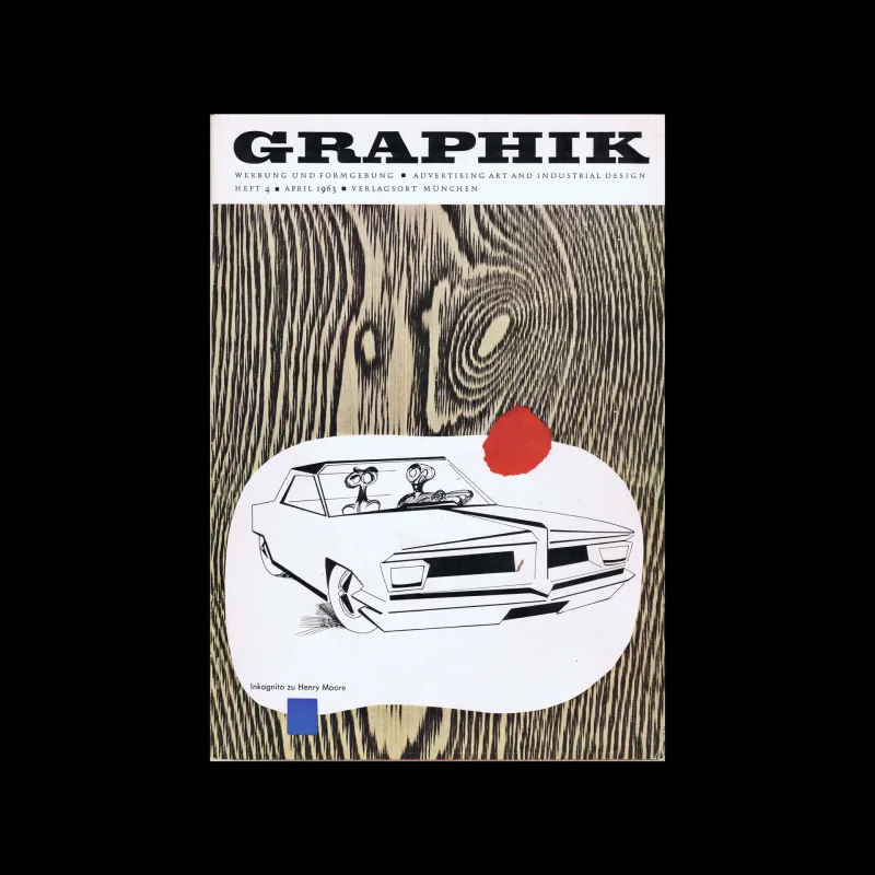 Graphik – Werbung + Formgebung, 043, 1963. Cover design by Claus Arnold