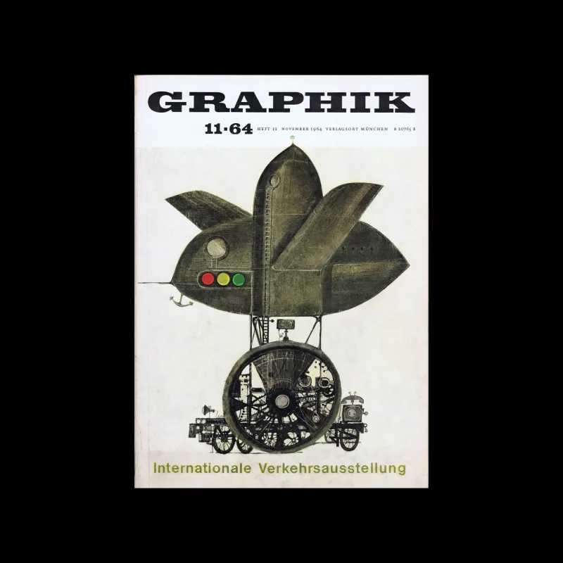 Graphik – Werbung + Formgebung, 11, 1964. Cover design by Gerhard Scholz