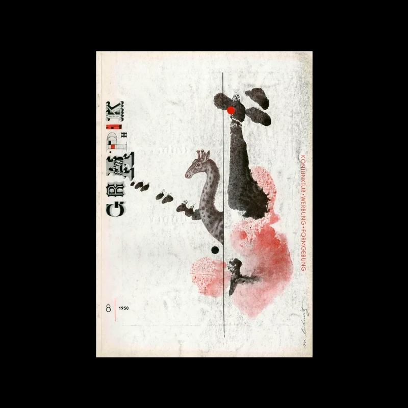 Graphik – Werbung + Formgebung, 8, 1950. Cover design by Matthew Leibowitz