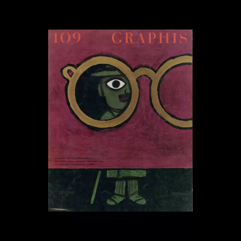 Graphis 109, 1963. Cover design by Raymond Savignac.