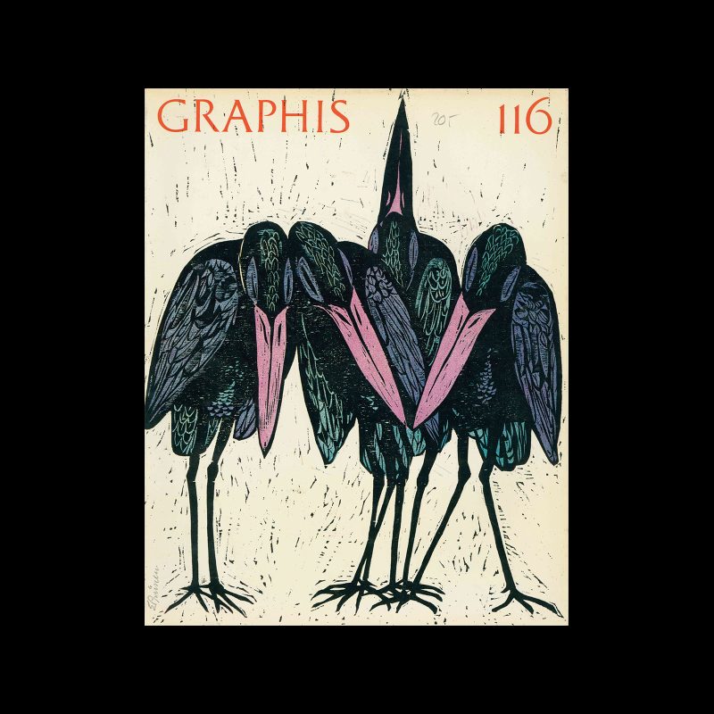 Graphis 116, 1964. Cover design by Eduard Prüssen.