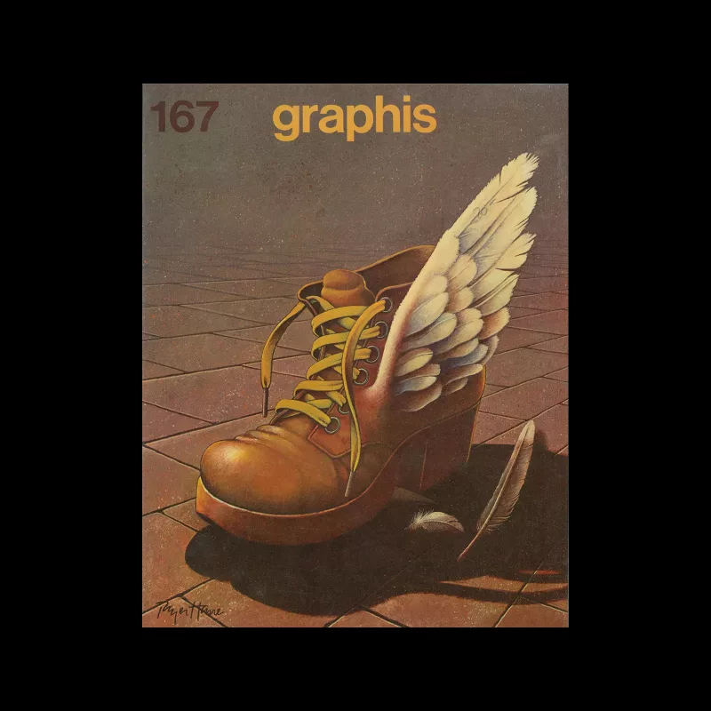 Graphis 167, 1973. Cover design by Roger Hane.