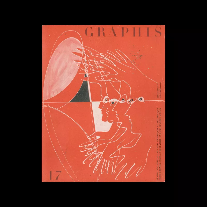 Graphis 17, 1947. Cover design by Hans Erni