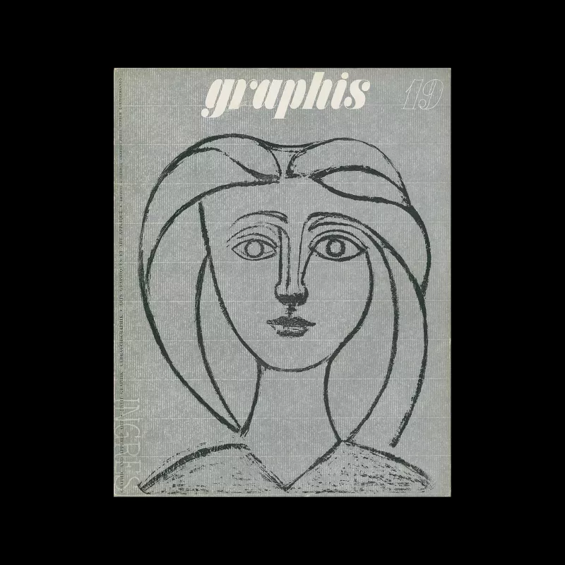 Graphis 19, 1947. Cover design by Pablo Picasso