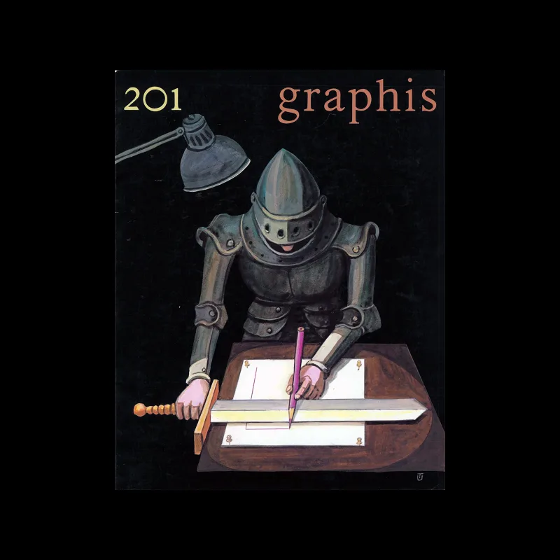 Graphis 201, 1979/80. Cover design by Tomi Ungerer