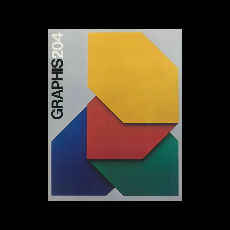 Graphis 204, 1979/80. Cover design by Walter Ballmer