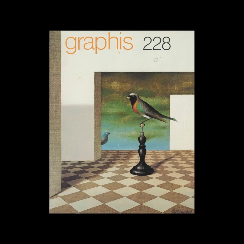 Graphis 228, 1983. Cover design by Jacques Nathan-Garamond