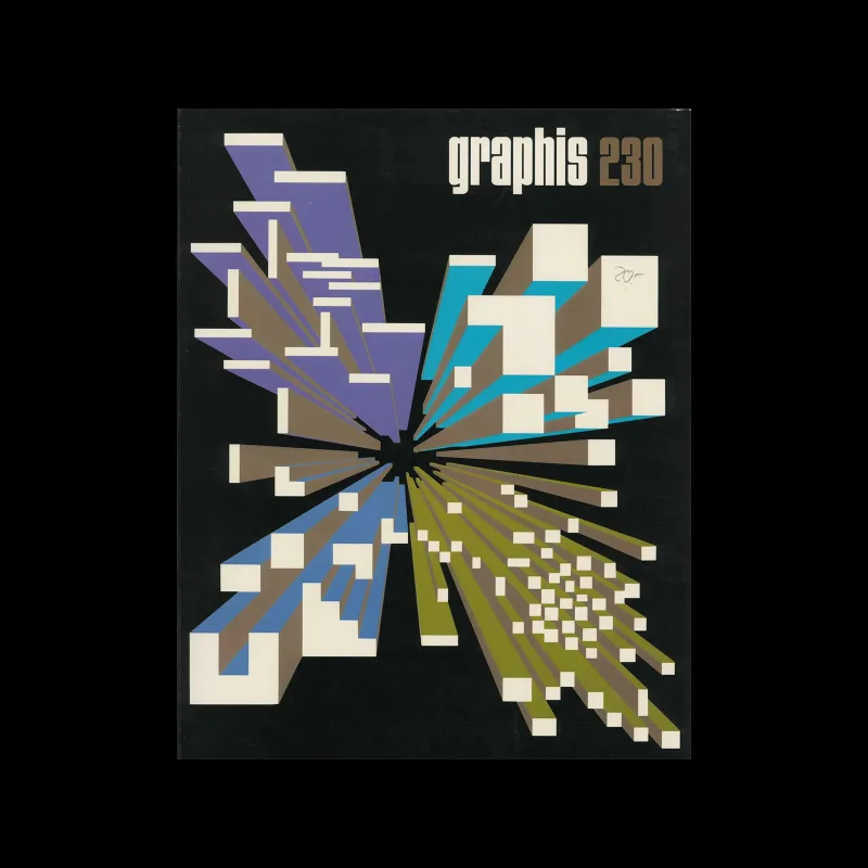 Graphis 230, 1984. Cover design by Yusaku Kamekura