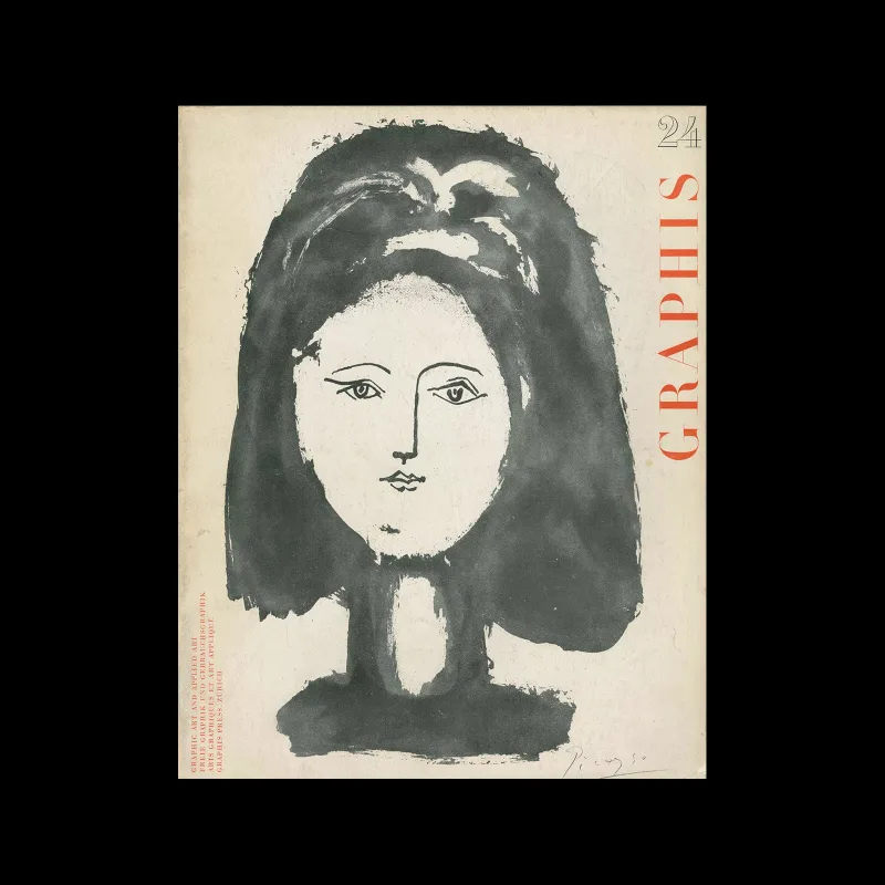 Graphis 24, 1948. Cover design by Pablo Picasso