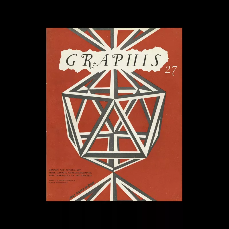 Graphis 27, 1949. Cover design by Jean Picart Le Doux