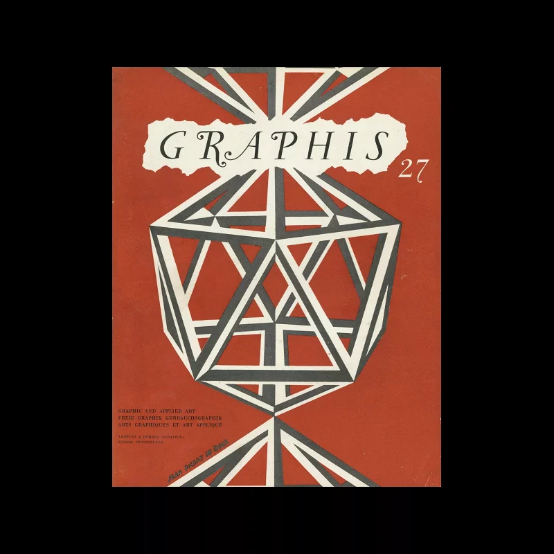 Graphis 27, 1949. Cover design by Jean Picart Le Doux
