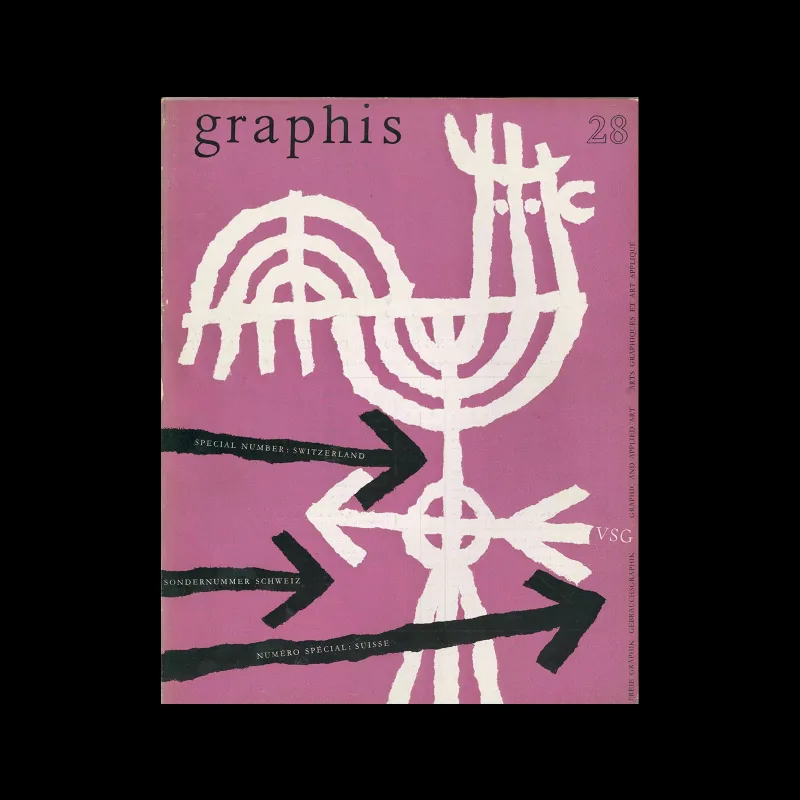 Graphis 28, 1949. Cover design by Hans Hartmann