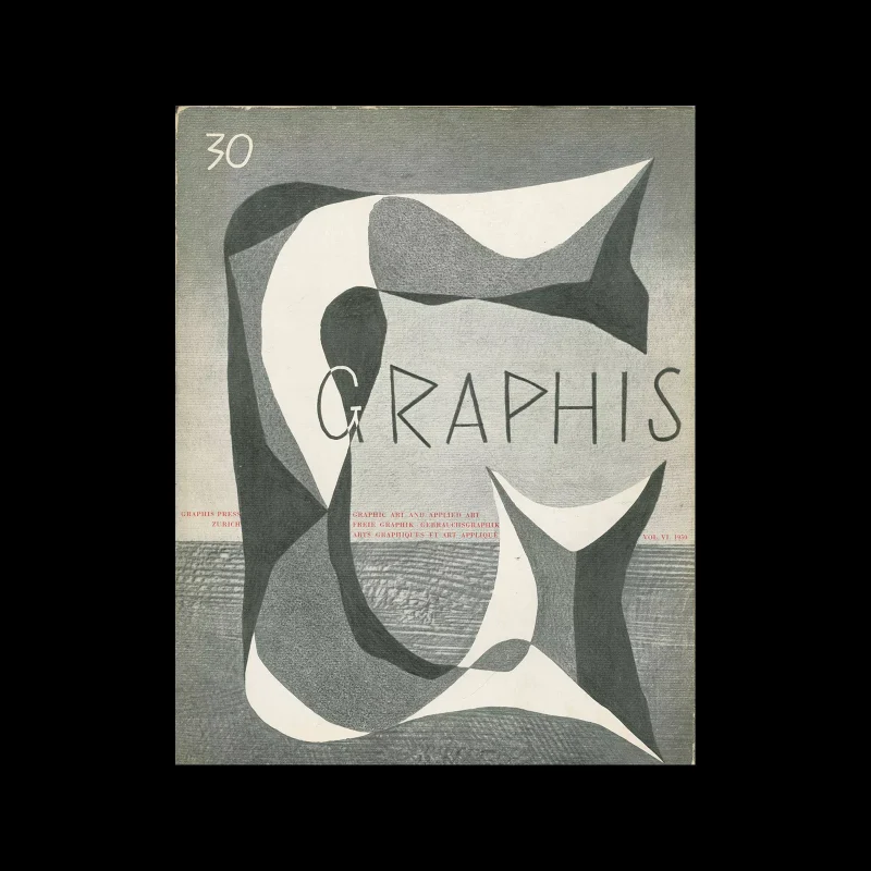Graphis 30, 1950. Cover design by Jan Bons