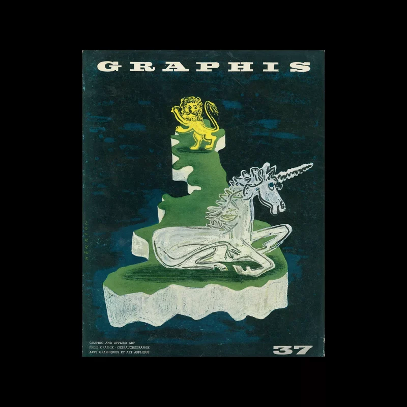 Graphis 37, 1951. Cover design by Frederick Henri Kay Henrion