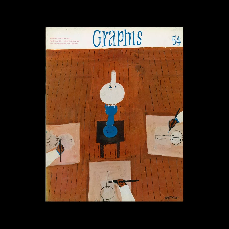 Graphis 54, 1954. Cover design by Bertram