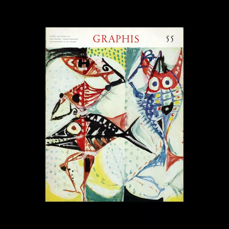Graphis 55, 1954. Cover design by Hans Fischer