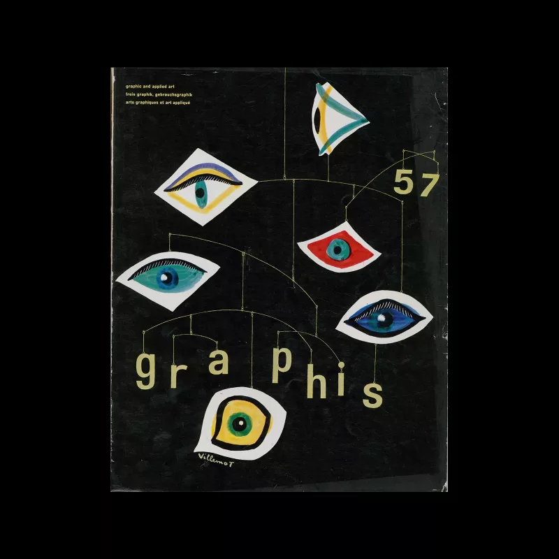 Graphis 57, 1955. Cover design by Bernard Villemot