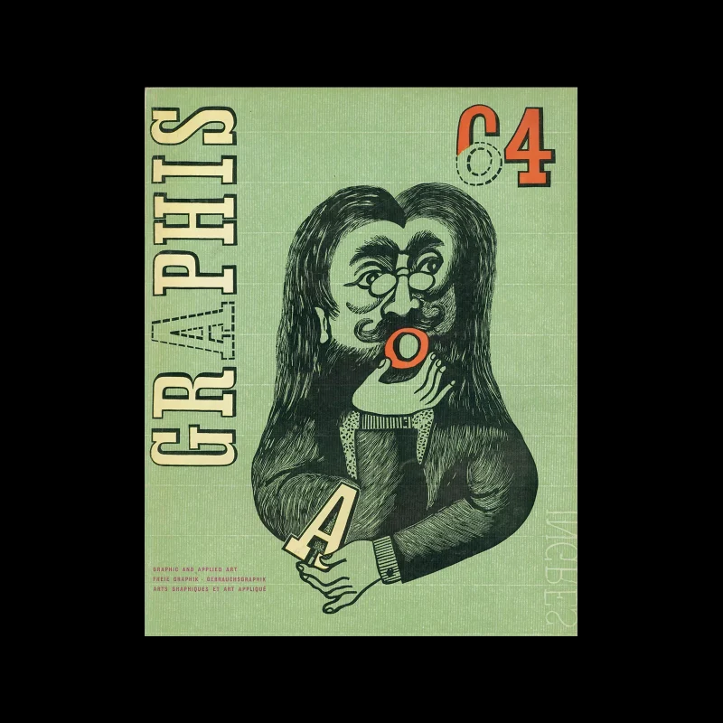 Graphis 64, 1956. Cover design by Leo Longanesi