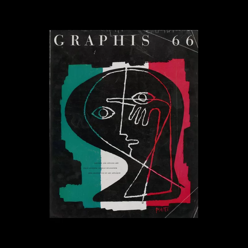 Graphis 66, 1956. Cover design by Celestino Piatti