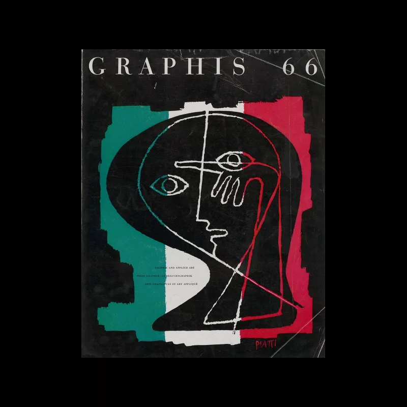 Graphis 66, 1956. Cover design by Celestino Piatti