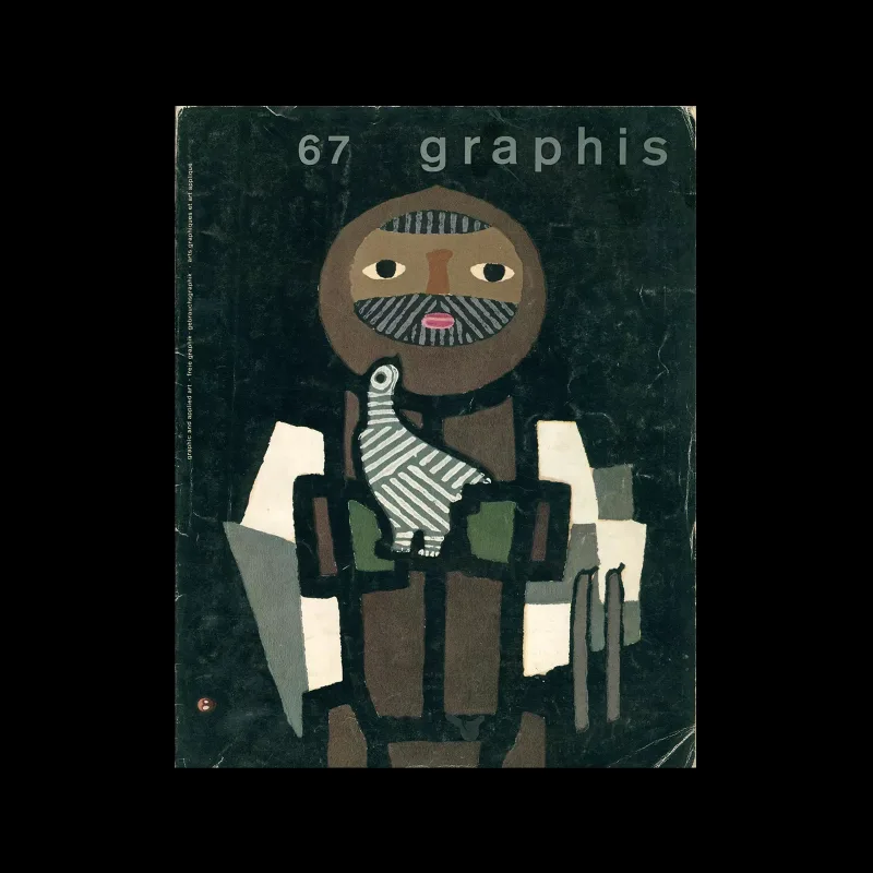 Graphis 67, 1956. Cover design by Umetaro Azechi