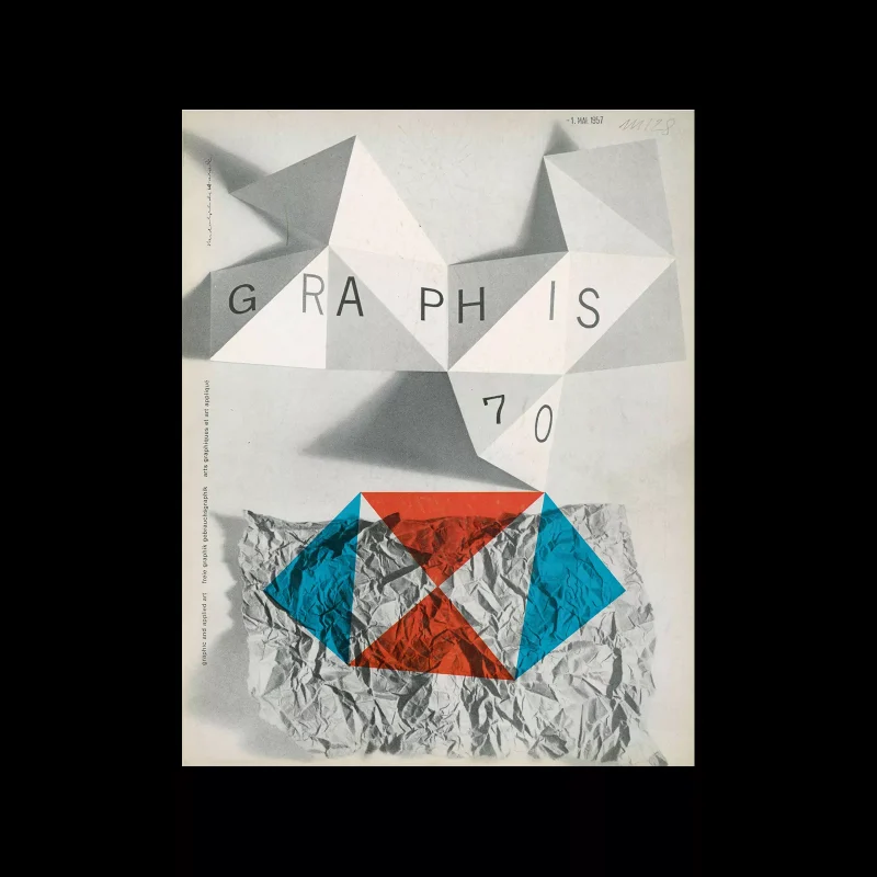 Graphis 70, 1957. Cover design by Rudolph de Harak