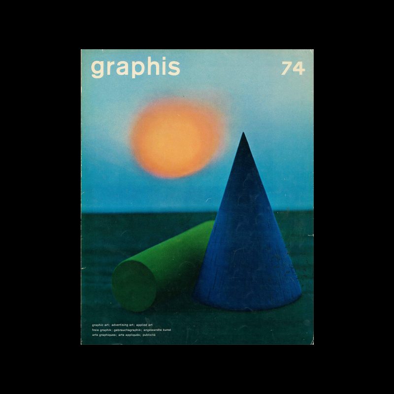 Graphis 74, 1957. Cover design by Bert Stern.