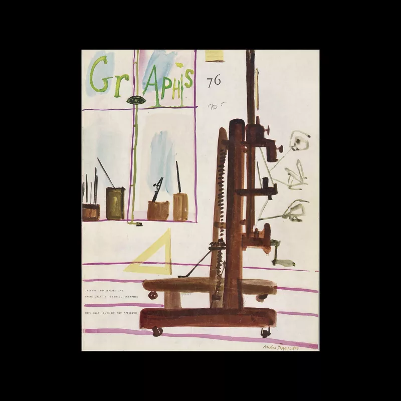 Graphis 76, 1958. Cover design by André François.