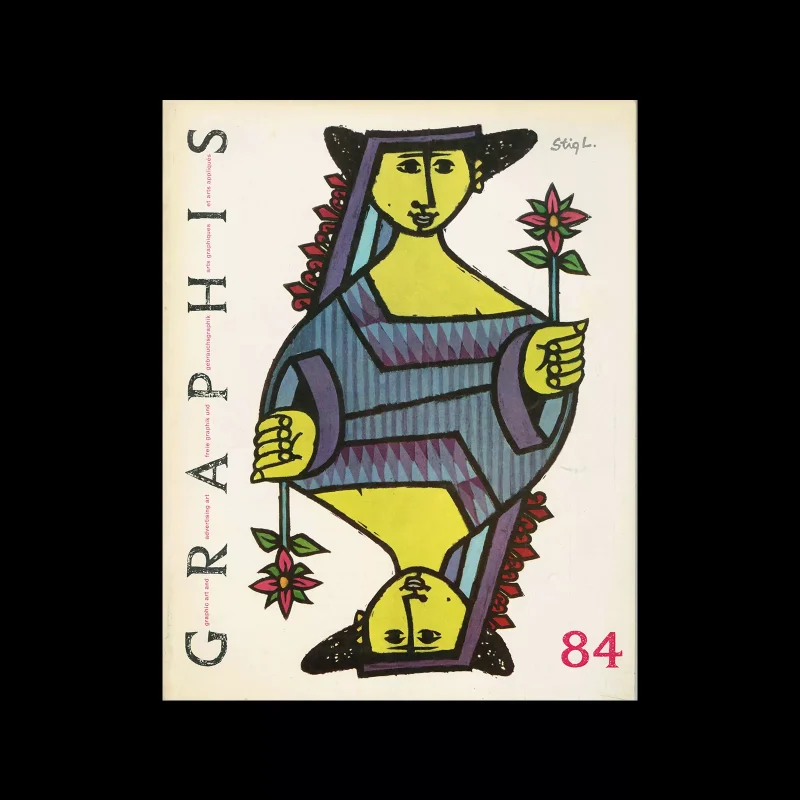 Graphis 84, 1959. Cover design by Stig Lindberg.