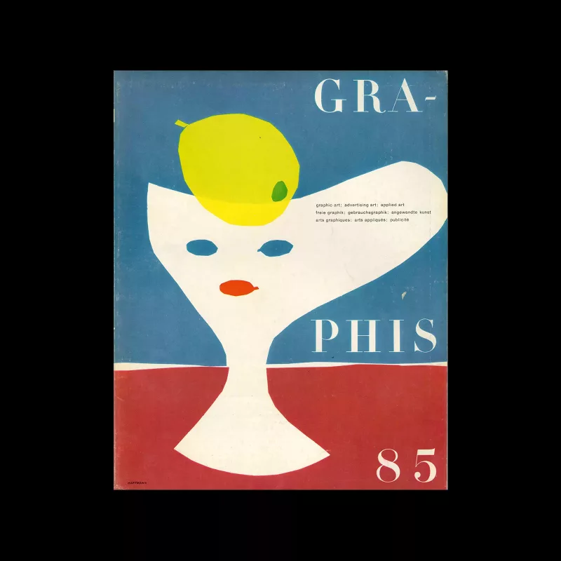 Graphis 85, 1959. Cover design by Hans Hartmann.