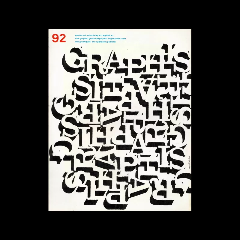 Graphis 92, 1960. Cover design by Alan Fletcher.