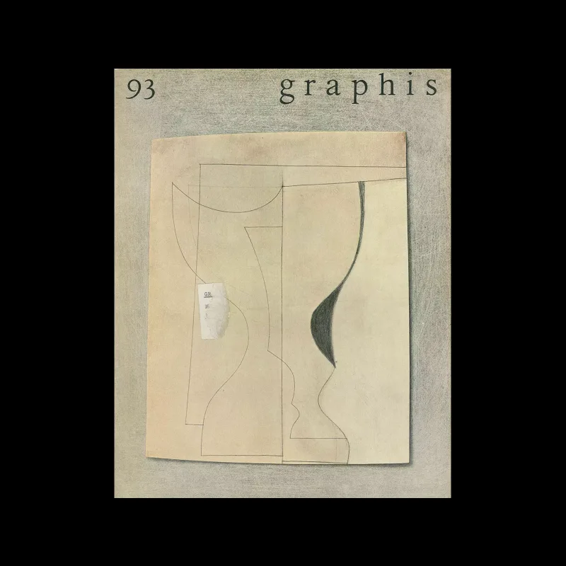 Graphis 93, 1961. Cover design by Ben Nicholson.