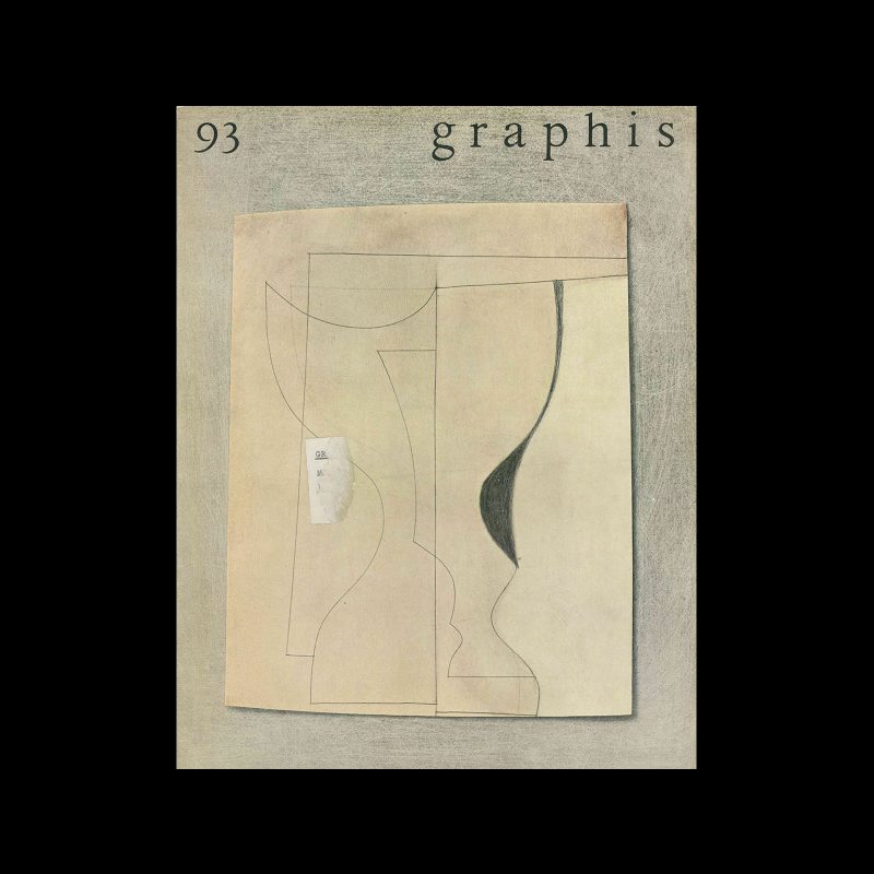 Graphis 93, 1961. Cover design by Ben Nicholson.