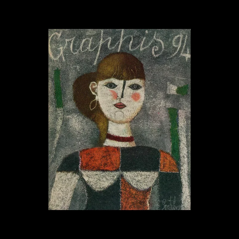 Graphis 94, 1961. Cover design by Franco Gentilini.