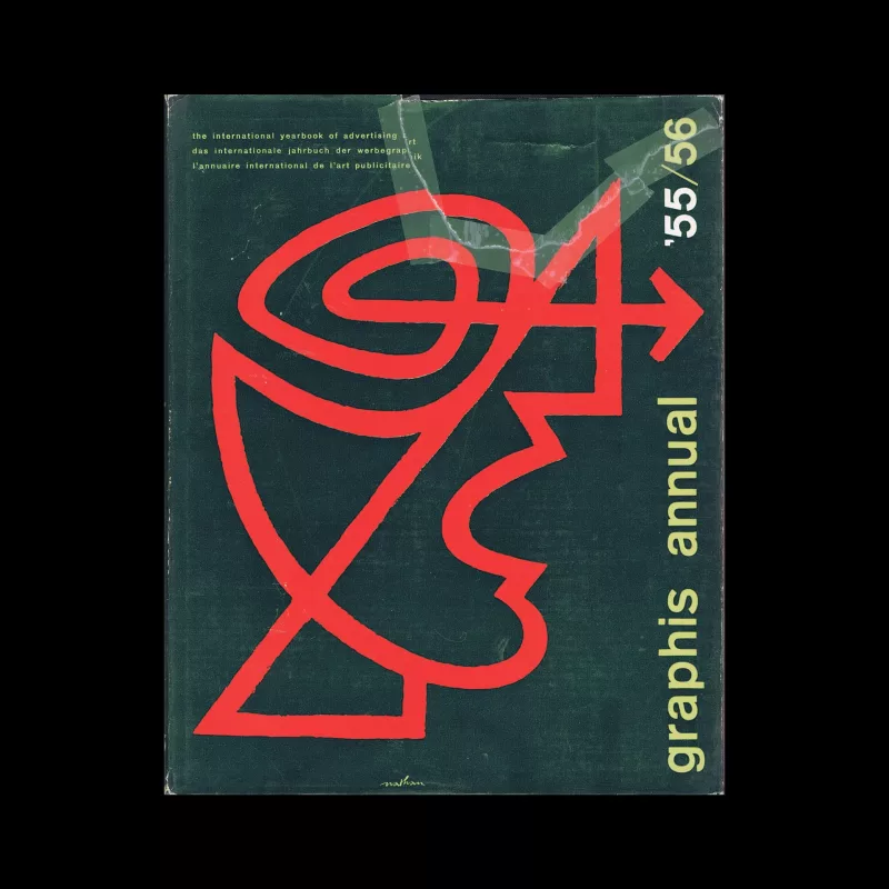 Graphis Annual 1955|56. Cover design by Jacques Nathan-Garamond.