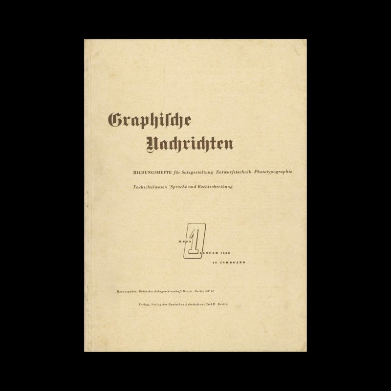 Graphische Nachrichten, Vol 15, January 1936