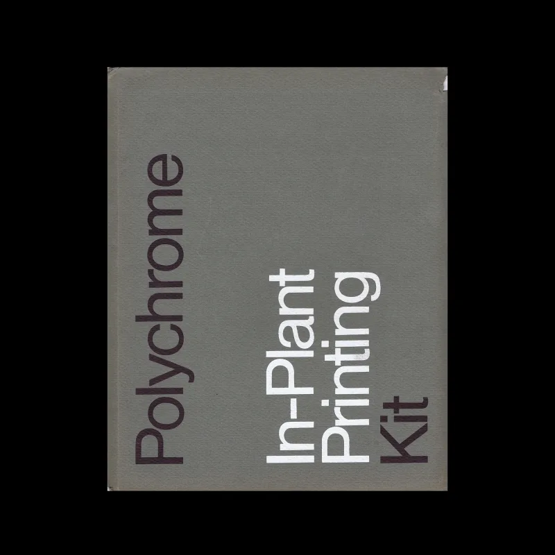 IBM PolyChrome In-Plant Printing Kit, Advertising Brochure/Folder, c.1960s. Designed by Robert (Bob) Salpeter