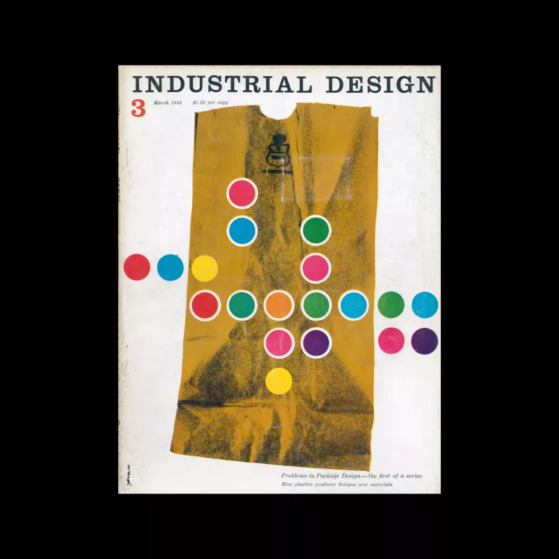 Industrial Design, March, 1958. Cover design by James S Ward